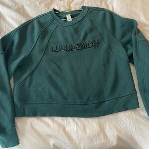 lululemon athletica Forest Green Crewneck Sweatshirt